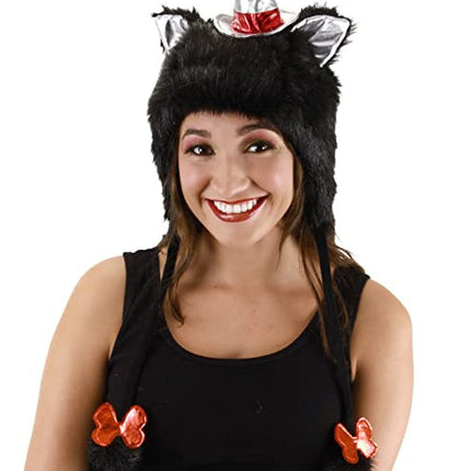 Dr. Seuss- Cat in The Hat Hoodie Hat- worn by model