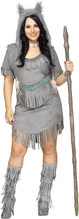 Wolf Dancer Plus Costume- front view