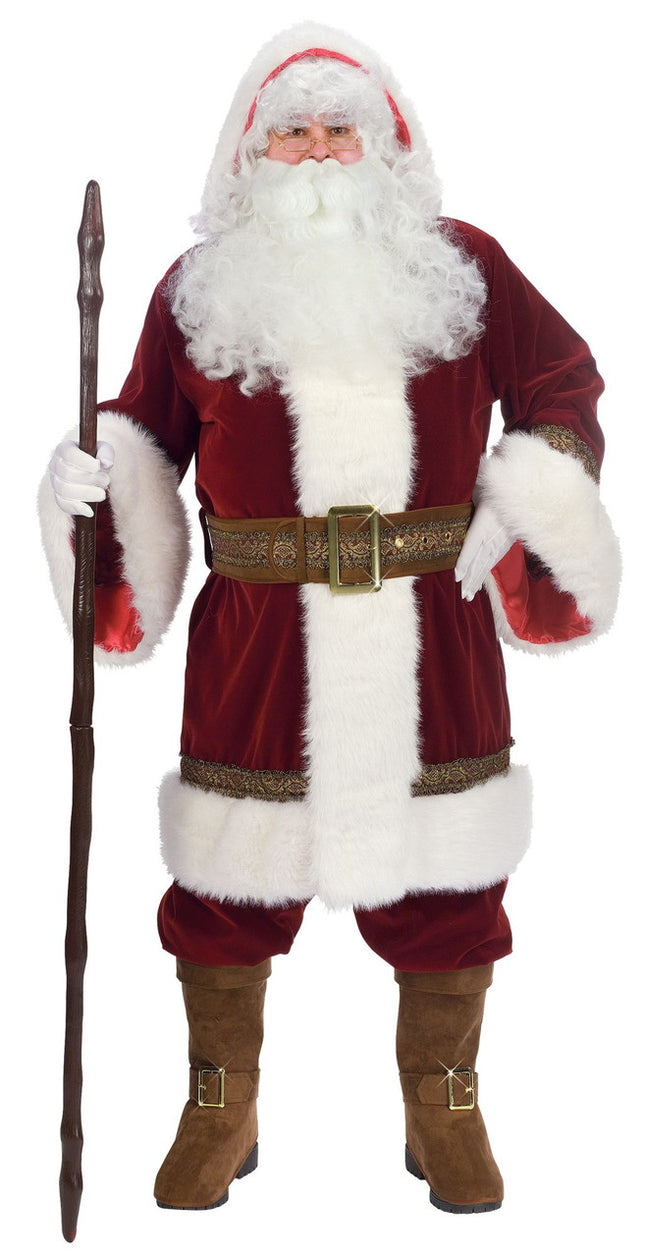 Deluxe Old Time Santa Costume- front view