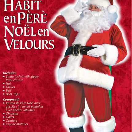 Deluxe Velour Santa Suit- packaging