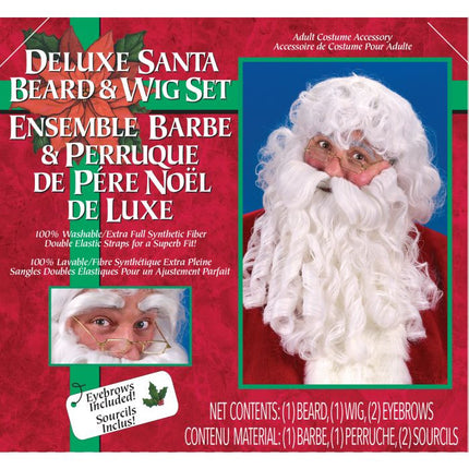 Deluxe Santa Wig And Beard- package