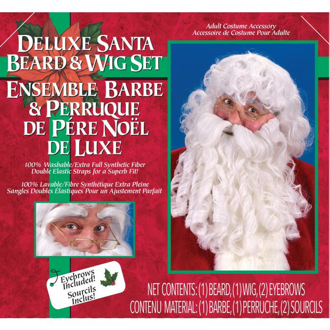 Deluxe Santa Wig And Beard- package