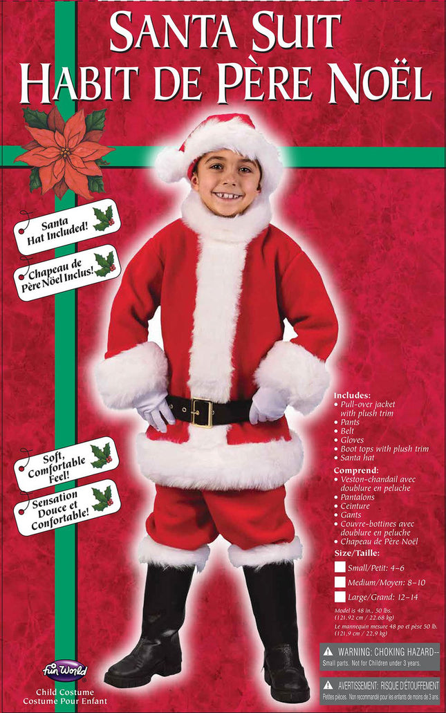 Santa Suit Child Costume- packaging