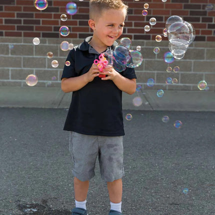 Turbo Bubble Blower- held by model