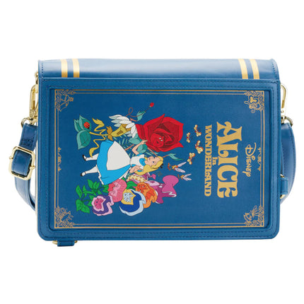 Alice In Wonderland Book Convertible Crossbody Bag- front side view