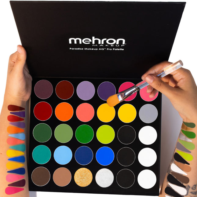 Paradise Makeup AQ- 30 Color Pro Palette- with swatches