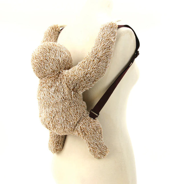 SLOTH FURRY BACKPACK- Side View on Mannequin