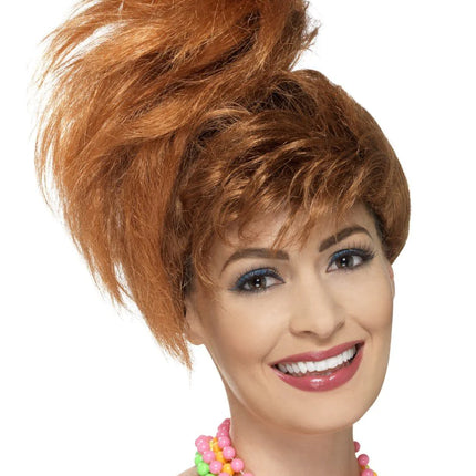 Auburn 80s Side Ponytail Wig