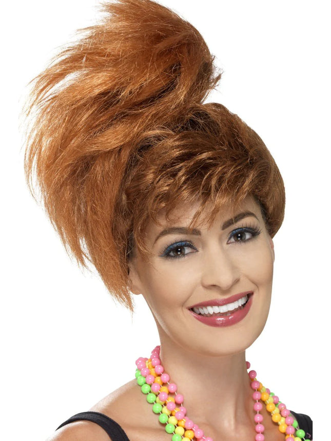 Auburn 80s Side Ponytail Wig