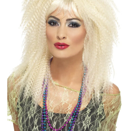 Blonde 80s Trademark Crimp Wig
