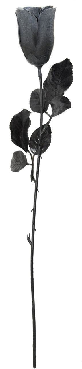 Grey Rose w/ Black Stem