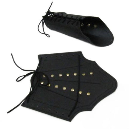 Leather Arm Guards BLK 11"