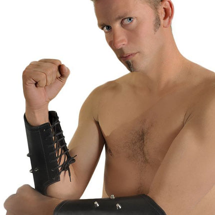 Leather Arm Guards BLK 10"