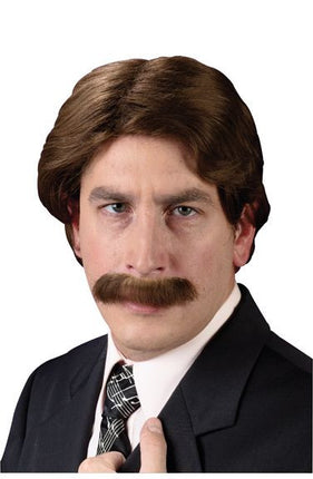 70s Wig & Mustache Set