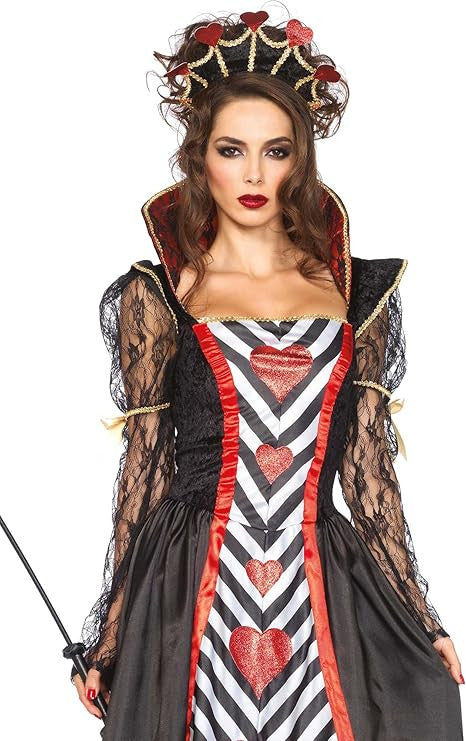 Wonderland Queen of Hearts Costume- close up