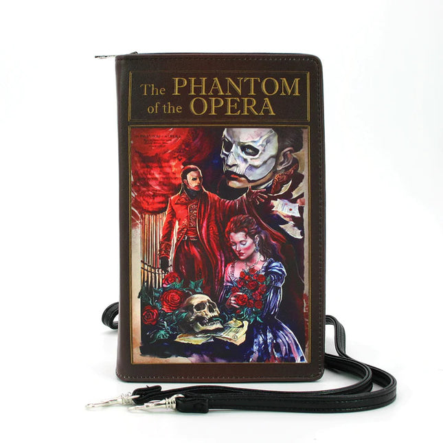 PHANTOM OF OPERA BOOK CLUTCH BAG- Front View