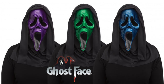 Metallic Ghost Face Masks