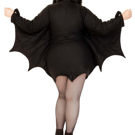 Cozy Bat Costume- plus, back view, full body