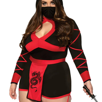 Plus Dragon Ninja Costume- front view close up