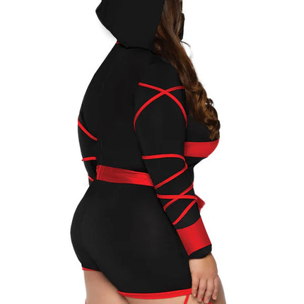 Plus Dragon Ninja Costume- back view close up