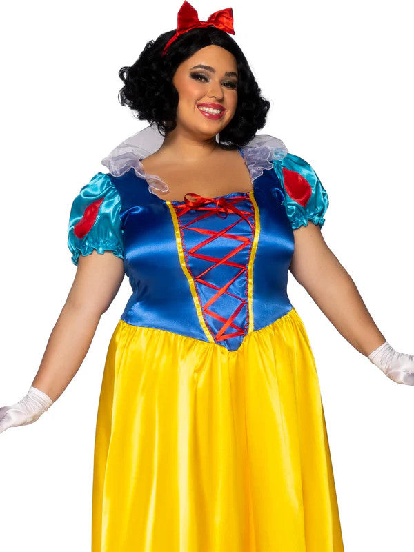 Plus Classic Snow White Costume- front view close up
