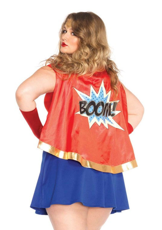 Comic Book Girl Plus Costume- back view