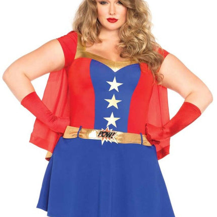 Comic Book Girl Plus Costume- front view