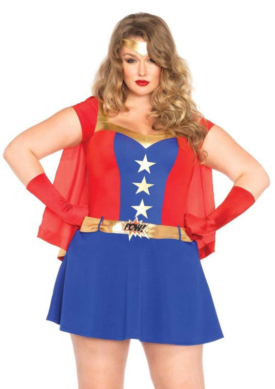 Comic Book Girl Plus Costume- front view