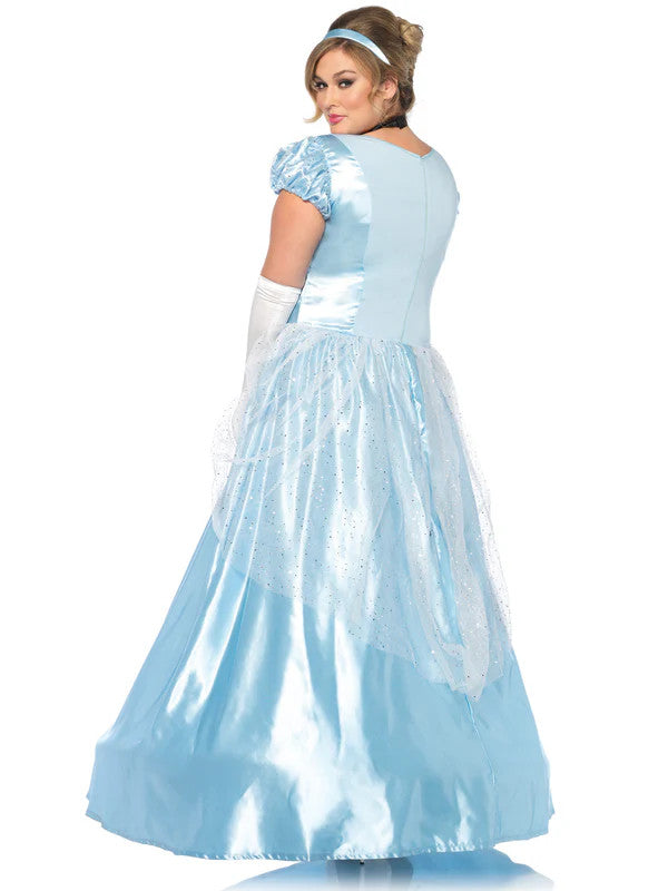 Plus Classic Cinderella Costume- back view