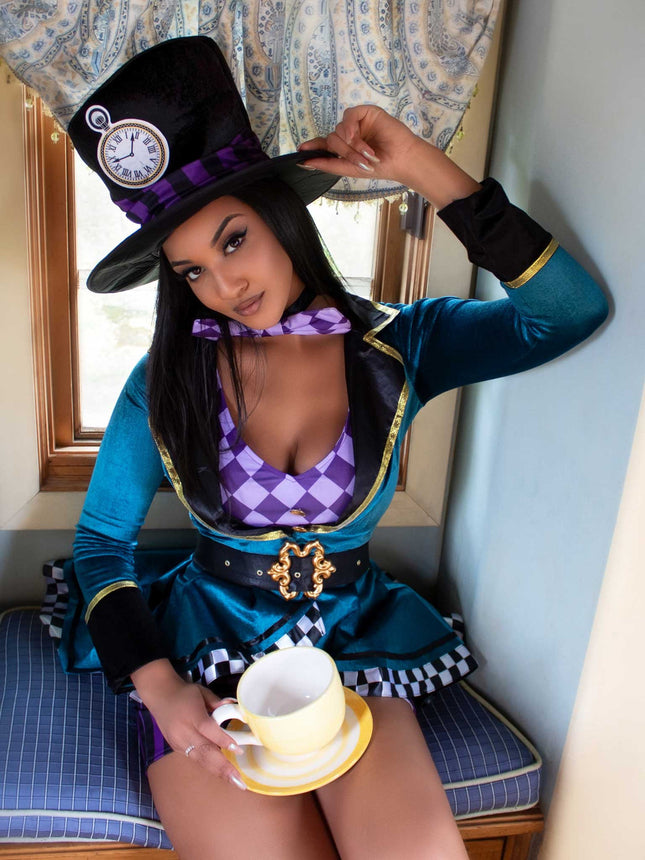 Delightful Mad Hatter Costume- top angled view