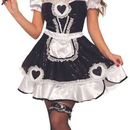 Sequin French Maid Costume