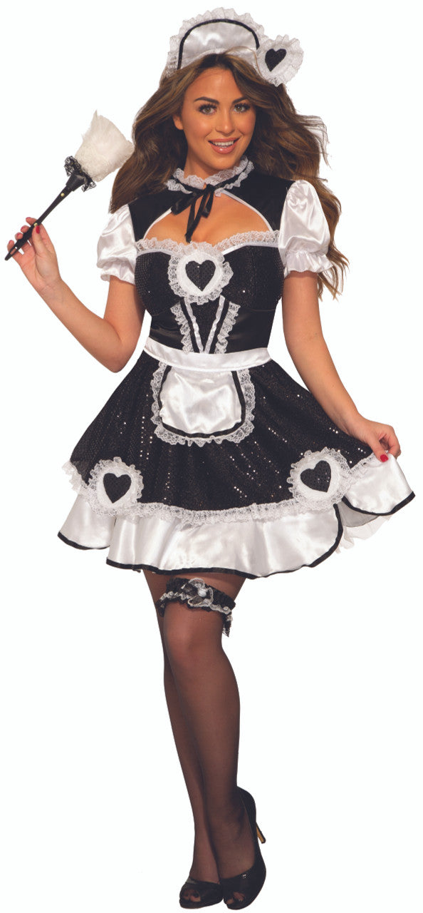 Sequin French Maid Costume