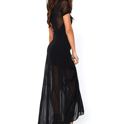 Sheer Maxi Dress- back view