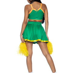 Bring It Baddie Cheerleader Costume- back view, full body