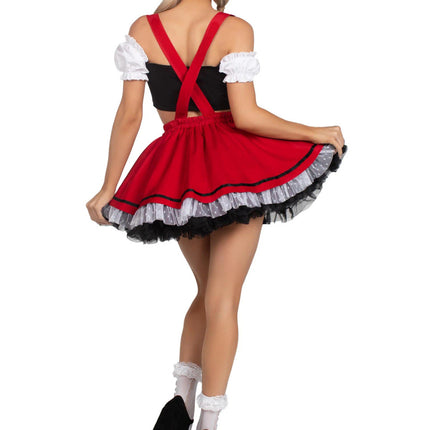 Beerfest Babe Costume- back view, full body