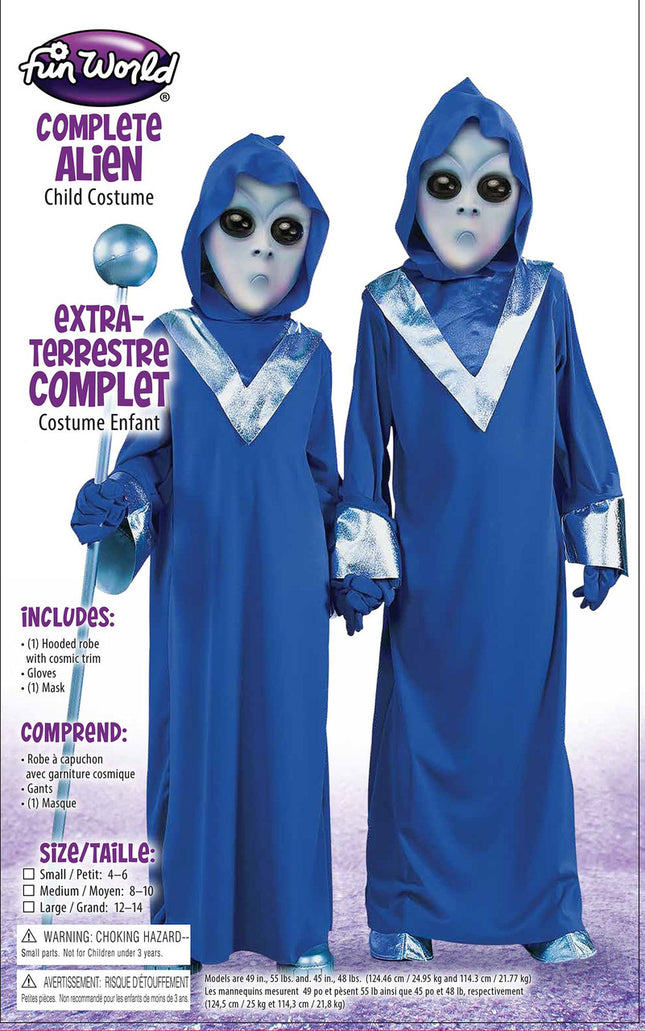 Deep Space Alien Child Costume- packaging