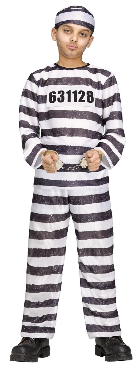 Jailbird Child Costume- boy front view