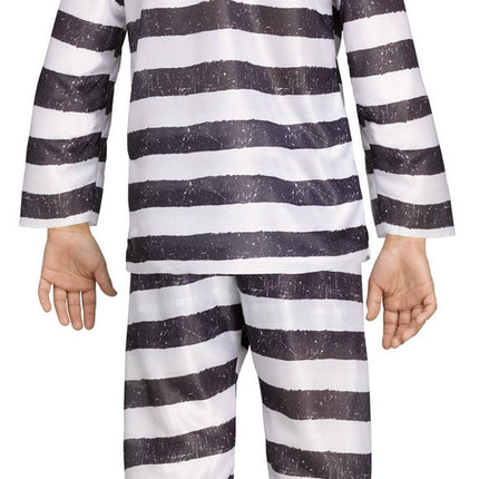 Jailbird Child Costume- boy back view