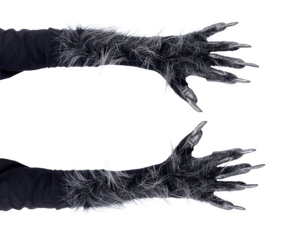 Grey Killer Wolf Gloves- top view