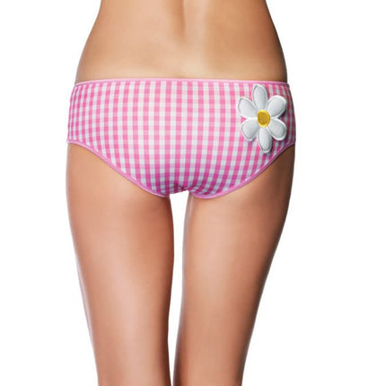 Gingham Boyshorts- pink, back view