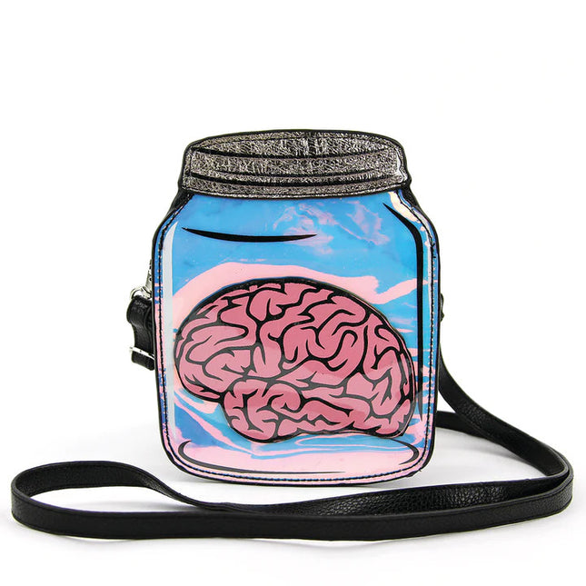 BRAIN IN A JAR CROSSBODY BAG- Front View