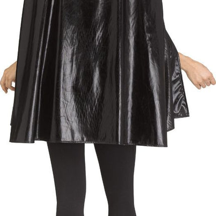 Metallic Capes- black, back view