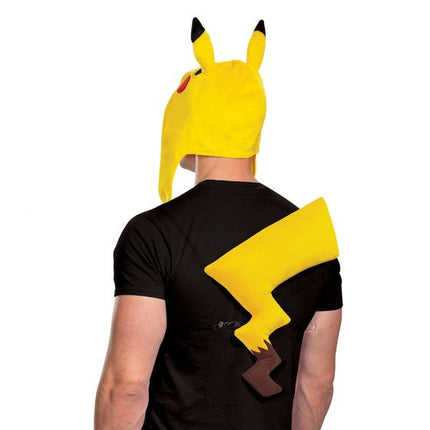 Pokemon- Pikachu Accessory Kit- worn by adult, back view