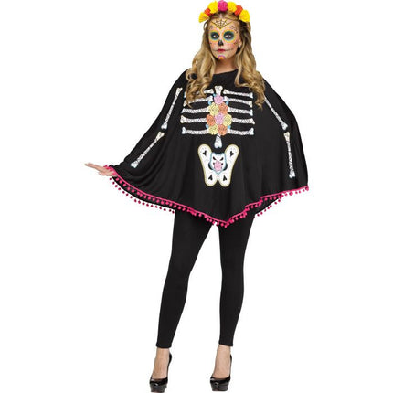 Skeleton Ponchos- day of the dead