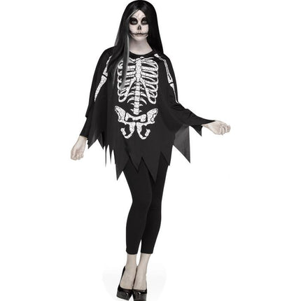Skeleton Ponchos- black and white