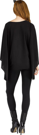 Classic Spooky Ponchos- cat, back
