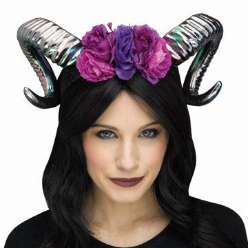 Ram Horns Headbands- oil slick