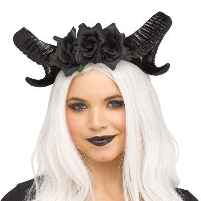 Ram Horns Headbands- black
