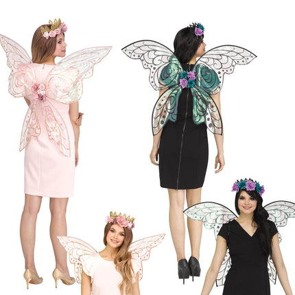 Fantasy Fairy Sparkle Wings- front and back