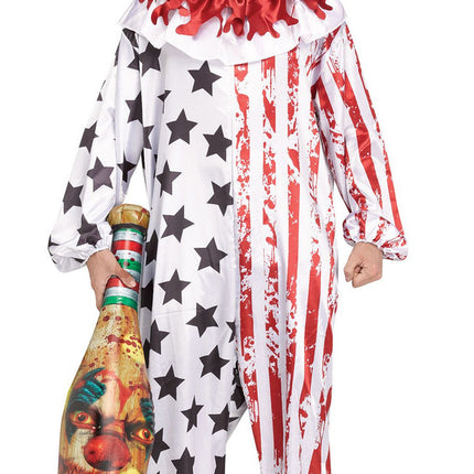 Killer Clown Inflatable Weapons- bat, held by model